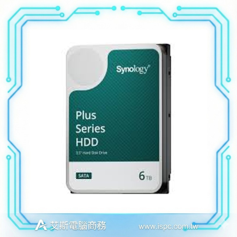 Synology HAT3300-6T 6TB 3.5吋 PLUS系列 NAS專用硬碟