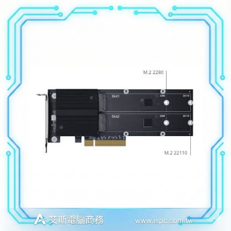 Synology M2D20 M.2 NVMe SSD轉接卡