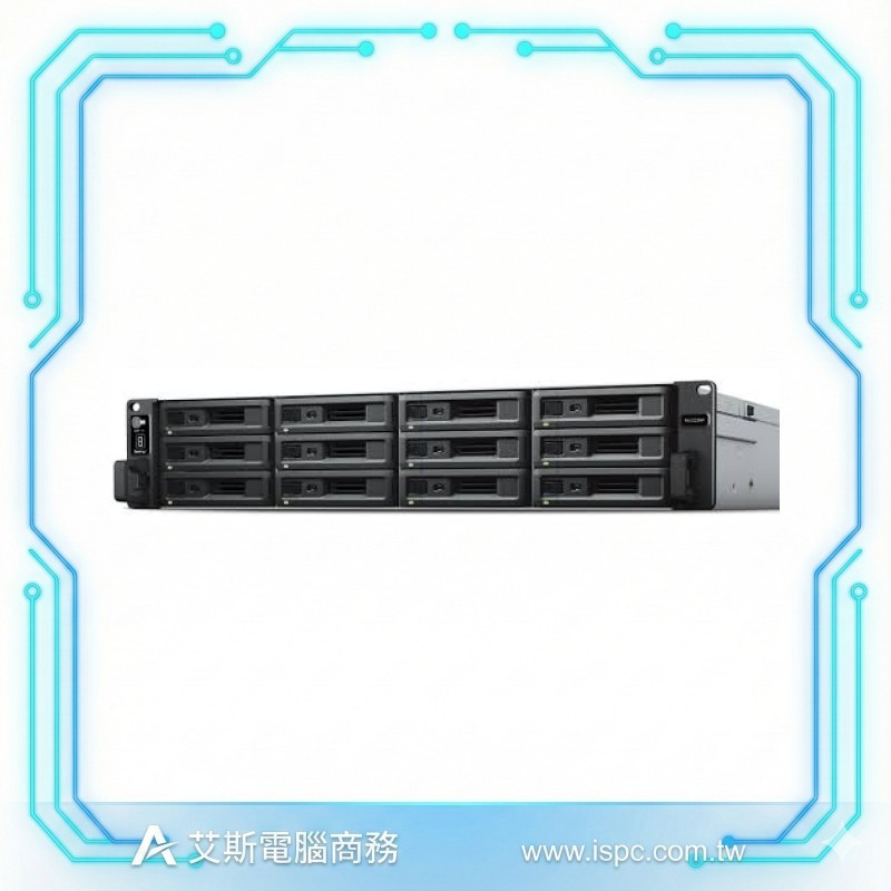Synology RX1223RP 2U 12-bay Rackmount Expansion Unit (Diskless / 含滑軌)