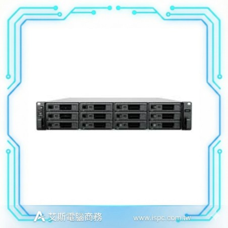 Synology UC3400 雙主動式 SAN 機架式網路儲存伺服器 (Intel Xeon D-1541/16GB DDR4 ECC/12-Bay SAS/iSCSI & FC)