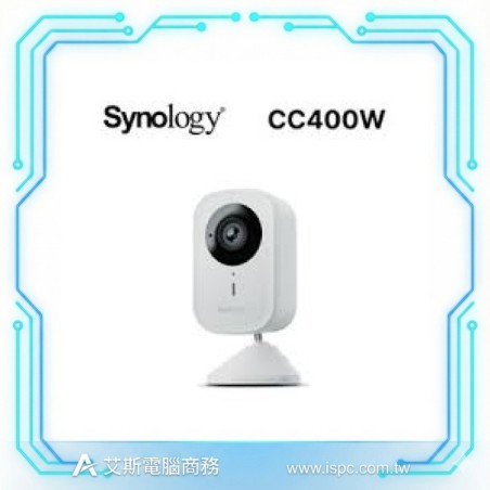 Synology CC400W WiFi 無線網路攝影機 4MP/QHD/HDR/IP65/AI 偵測