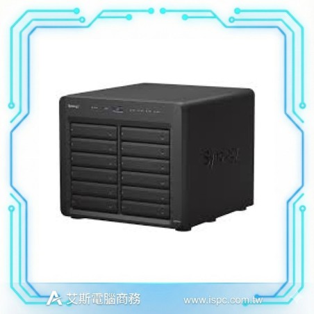Synology DiskStation DS3622xs+ 12-Bay NAS 網路儲存伺服器 (Intel Xeon D-1531/16GB ECC RAM/無硬碟/DSM)