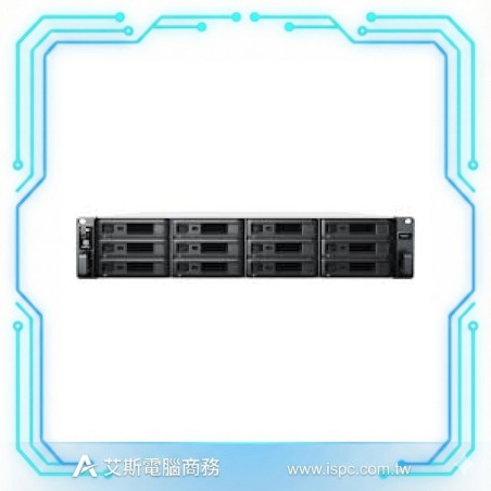 Synology RS2423+ 機架式網路儲存伺服器 (2U)
