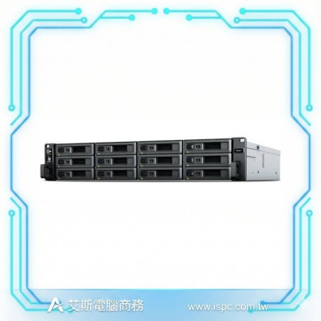 Synology RackStation RS2821RP+ 機架式網路儲存伺服器 (2U / 4GB RAM / 無預載硬碟 / DSM)