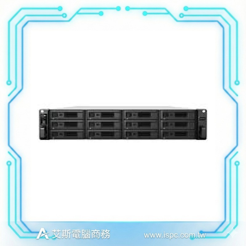 Synology RS3621RPxs 機架式網路儲存伺服器 (2U) 雙電源機種