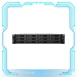 Synology RackStation RS3621xs+ 12-Bay 2U 機架式 NAS 伺服器 (雙電源)
