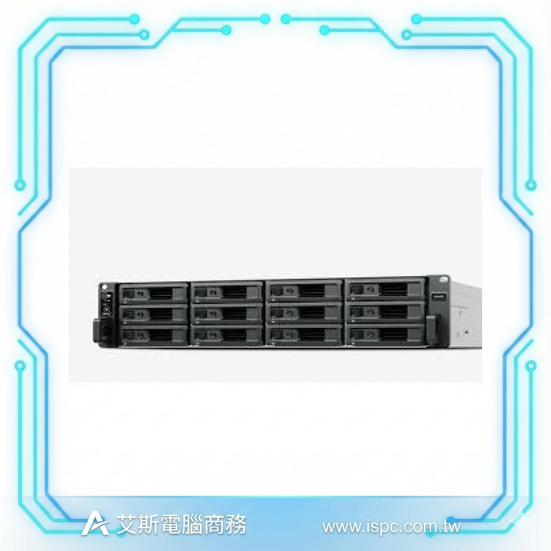 Synology SA3400D 雙控制器 12-Bay 機架式 NAS 儲存伺服器