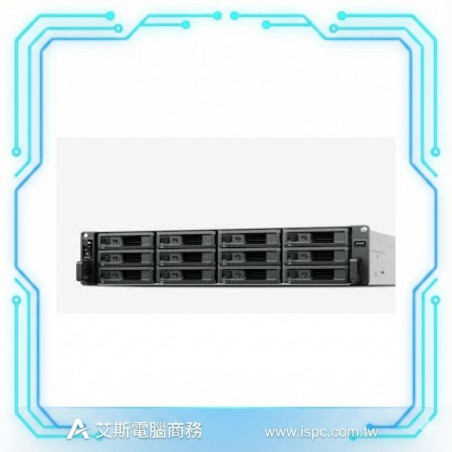 Synology SA3400D 雙控制器 12-Bay 機架式 NAS 儲存伺服器